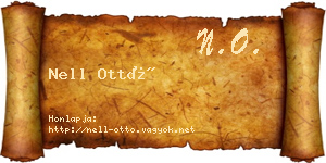 Nell Ottó névjegykártya