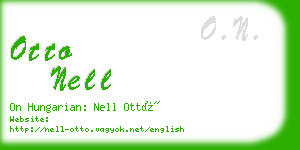 otto nell business card